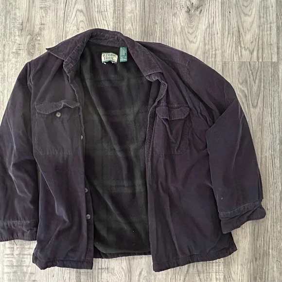 Munsingwear Navy Button Up with Flannel Lining Sz M - Picture 3 of 9
